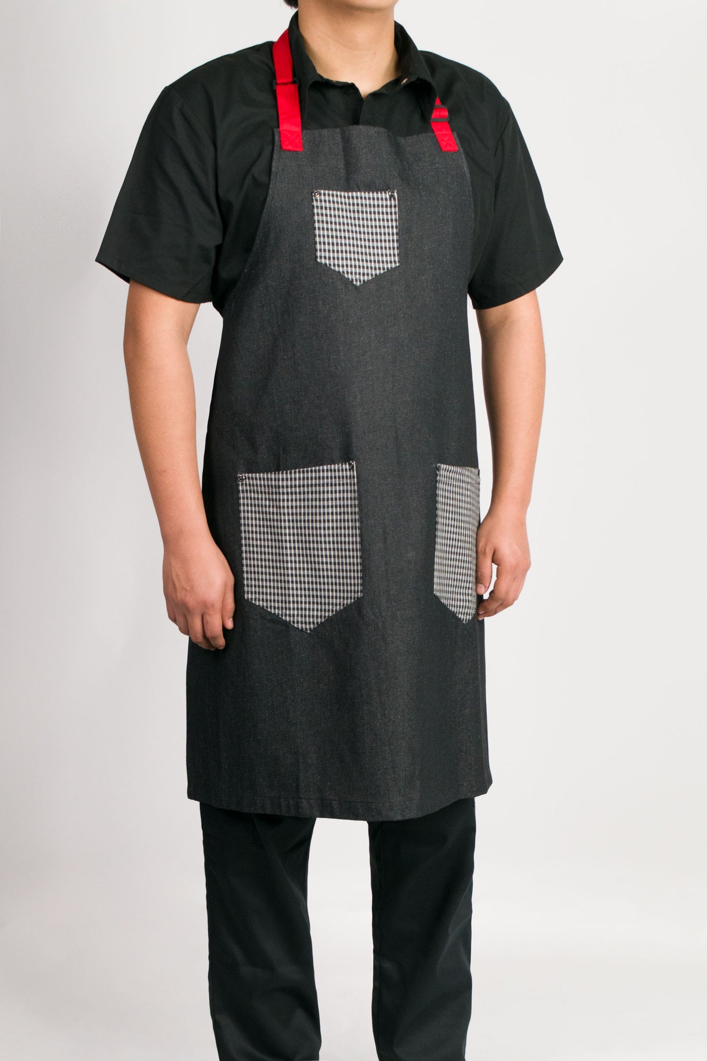 Chef Code 34" Long Denim Apron with Adjustable Neck