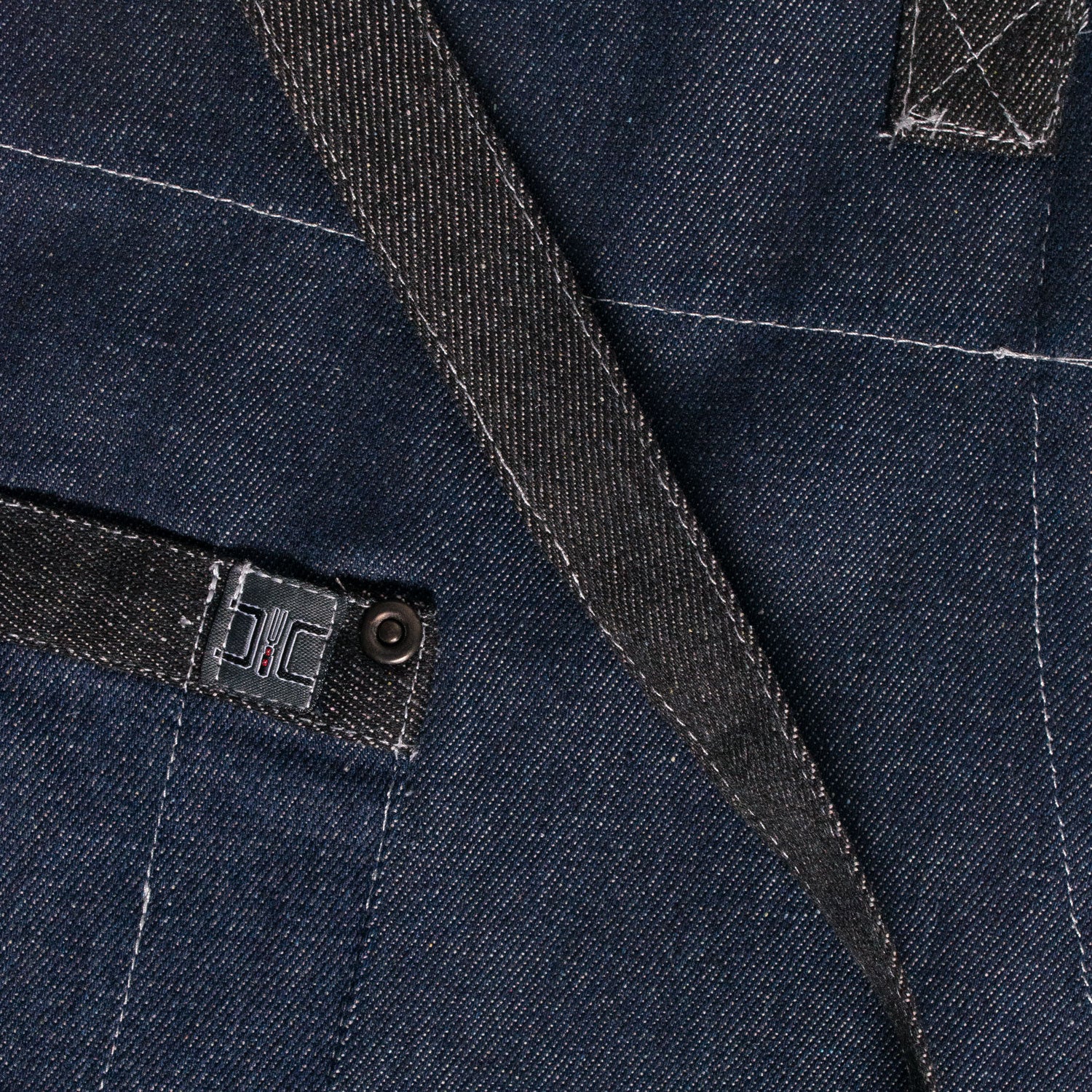 Chef Code 34" Denim Bib Apron with 3 Pockets