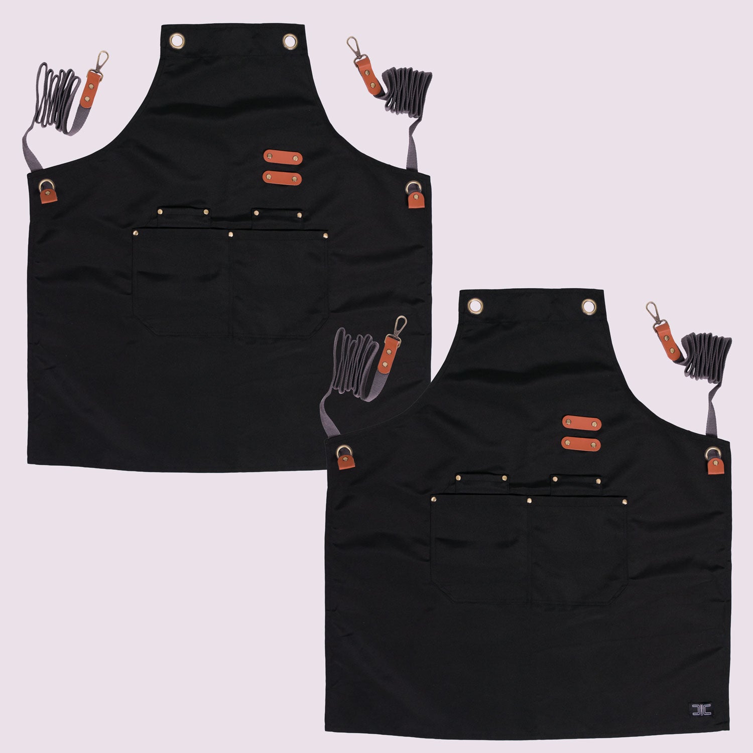 2-PACK CrossBack multi-purpose utility Apron with Adjustable Straps