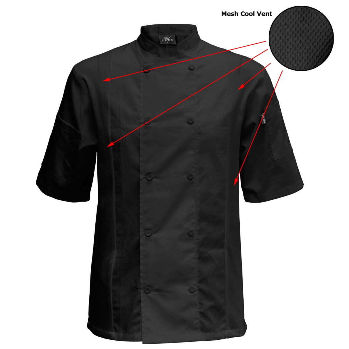 Cool Breeze Side Vent Chef Coat