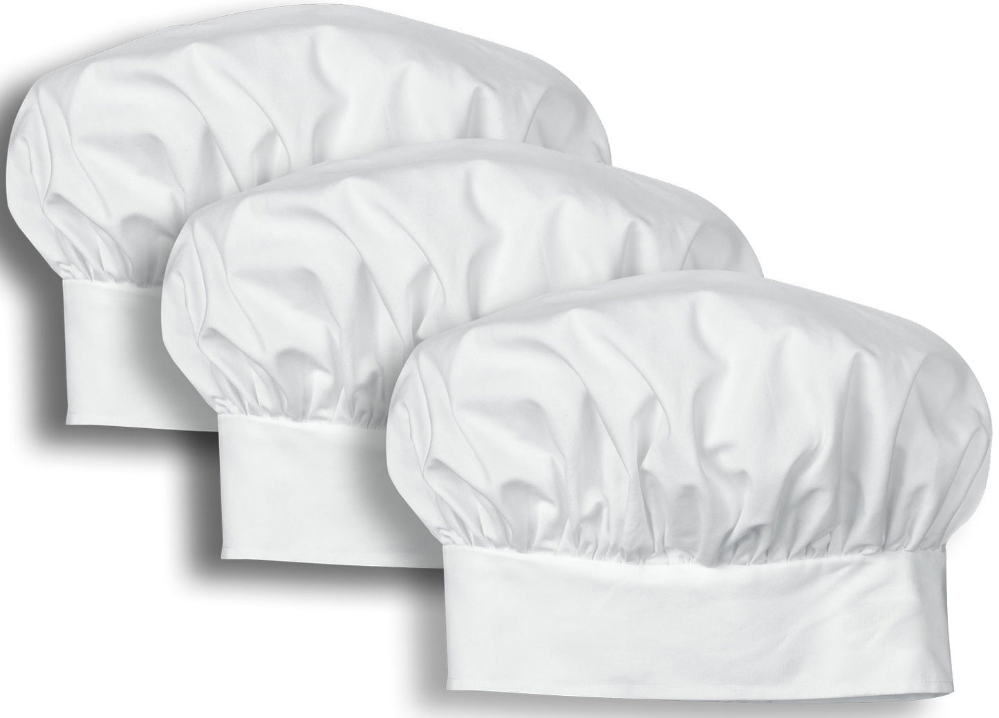 3-Pack Chef Code Adjustable Chef Hat for Men and Women