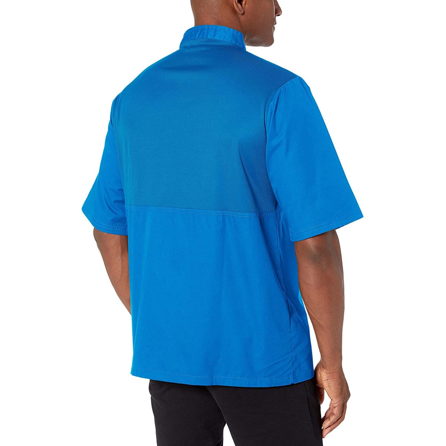 2-PACK Lightweight Cool Breeze Chef Coat Short Sleeve w/ Mesh Inlay