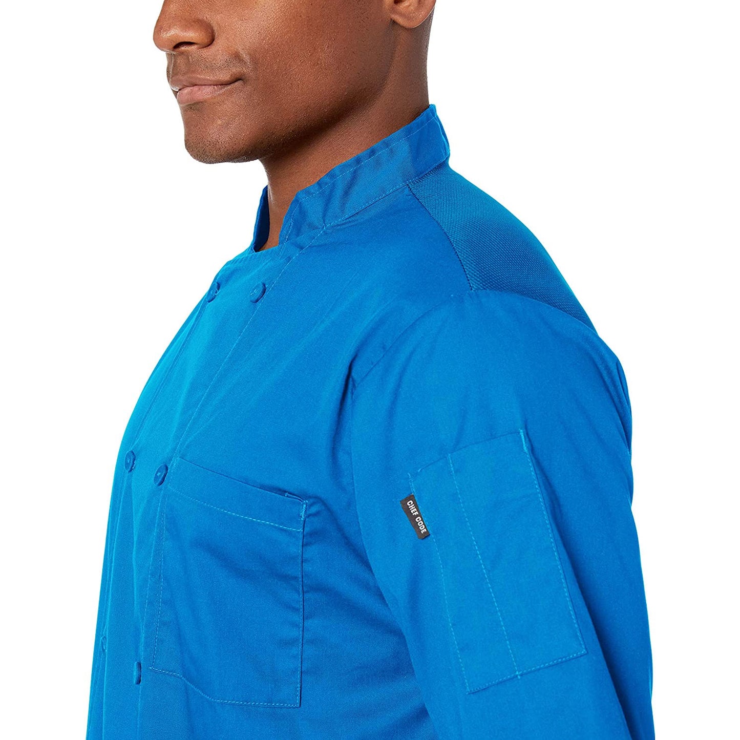 2-PACK Lightweight Cool Breeze Chef Coat Short Sleeve w/ Mesh Inlay