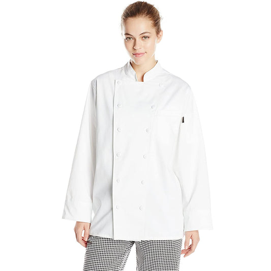 100% Cotton Women's Executive Chef Coat 12 Button