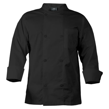 Chef Coat with 8 Pearl Buttons, Double Breasted Front