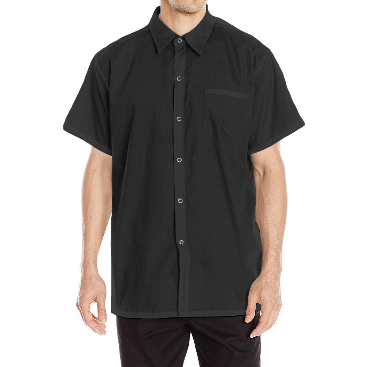 Men's Basic Work Shirt with Pocket