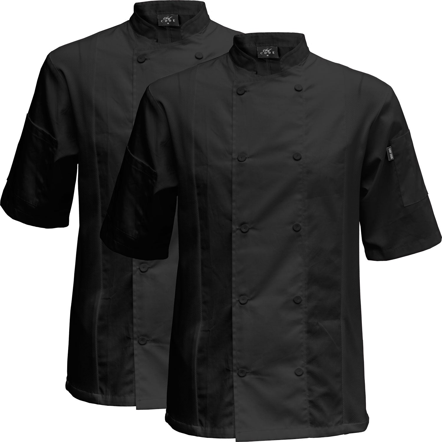 2-PACK Cool Breeze Side Vent Chef Coat
