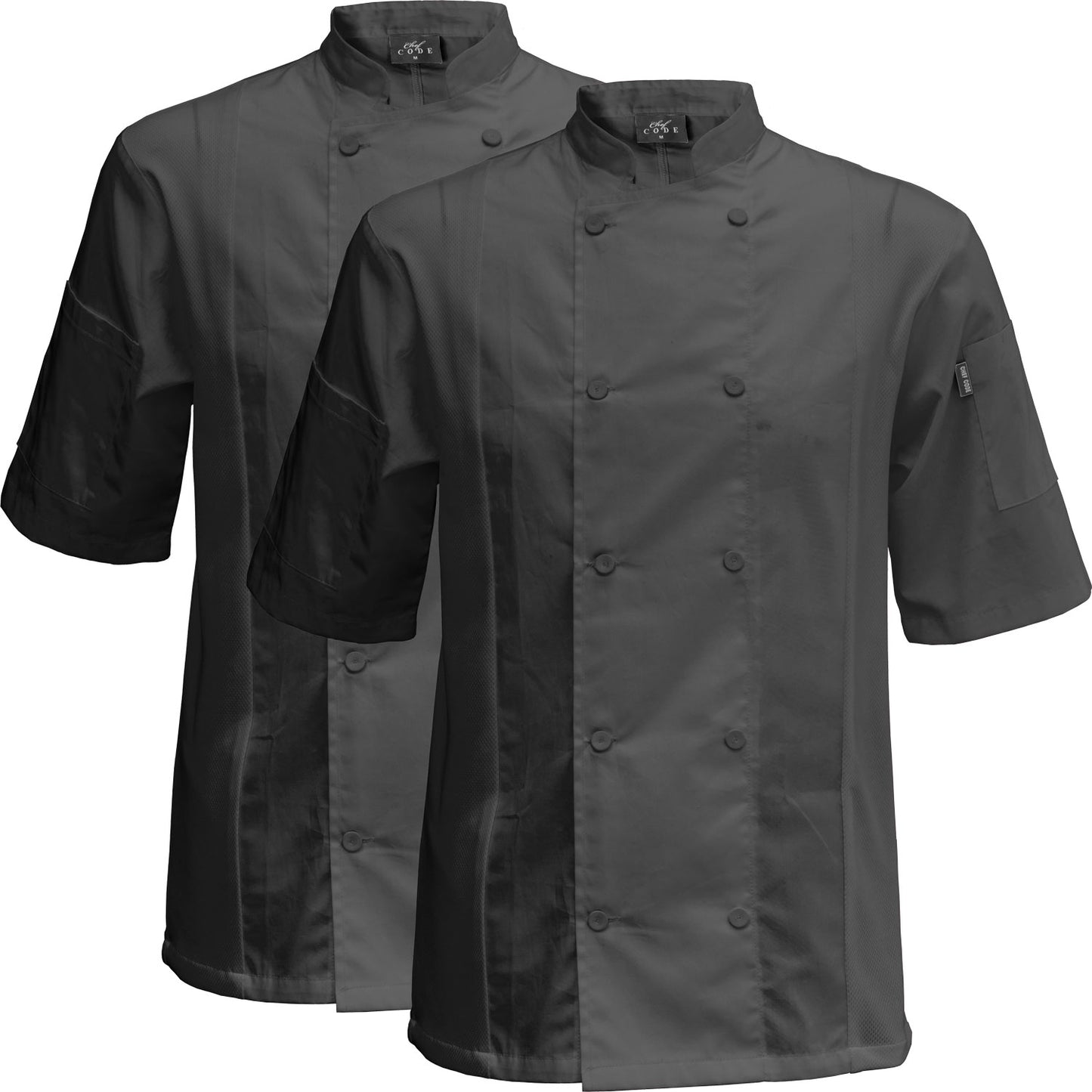 2-PACK Cool Breeze Side Vent Chef Coat