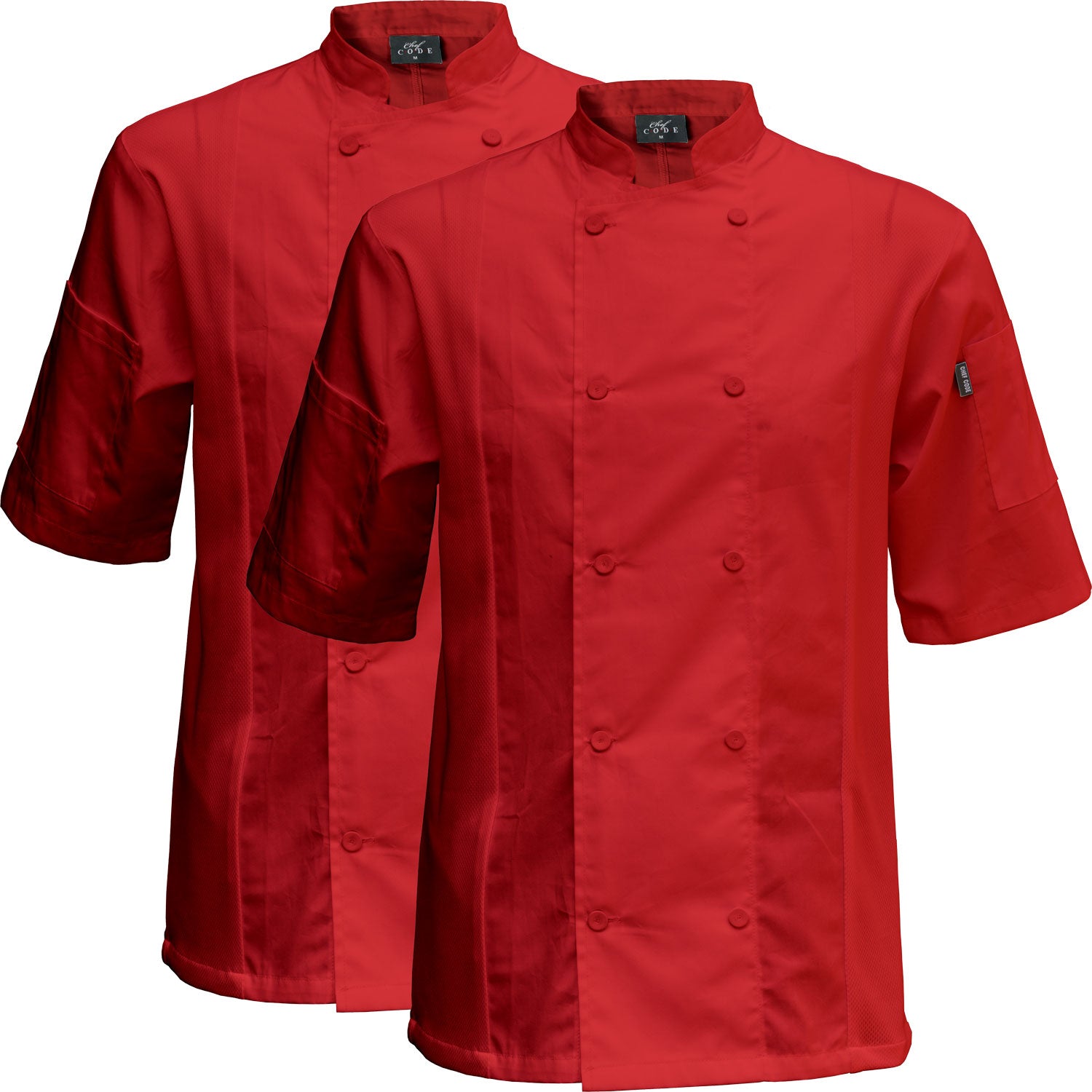 2-PACK Cool Breeze Side Vent Chef Coat