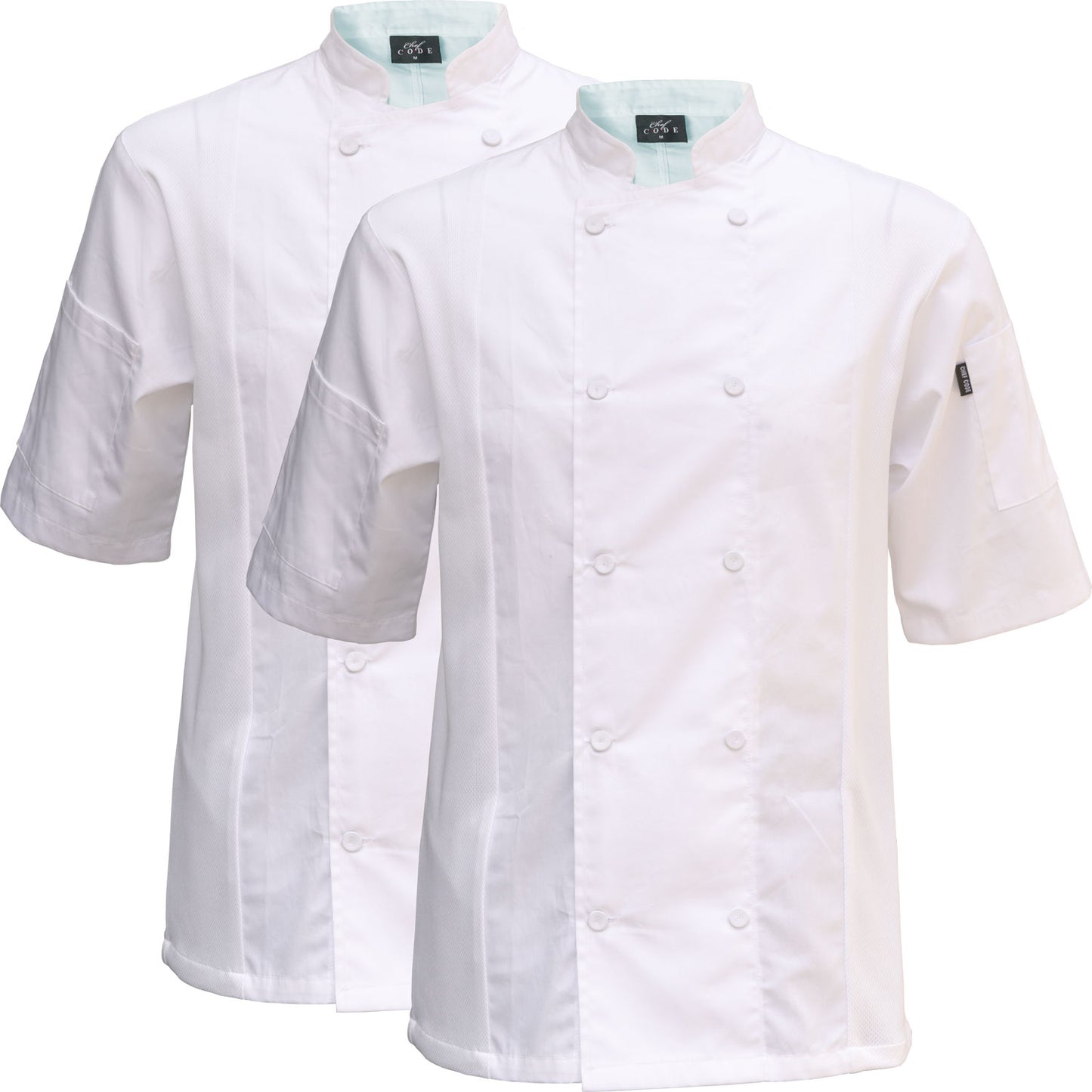 2-PACK Cool Breeze Side Vent Chef Coat