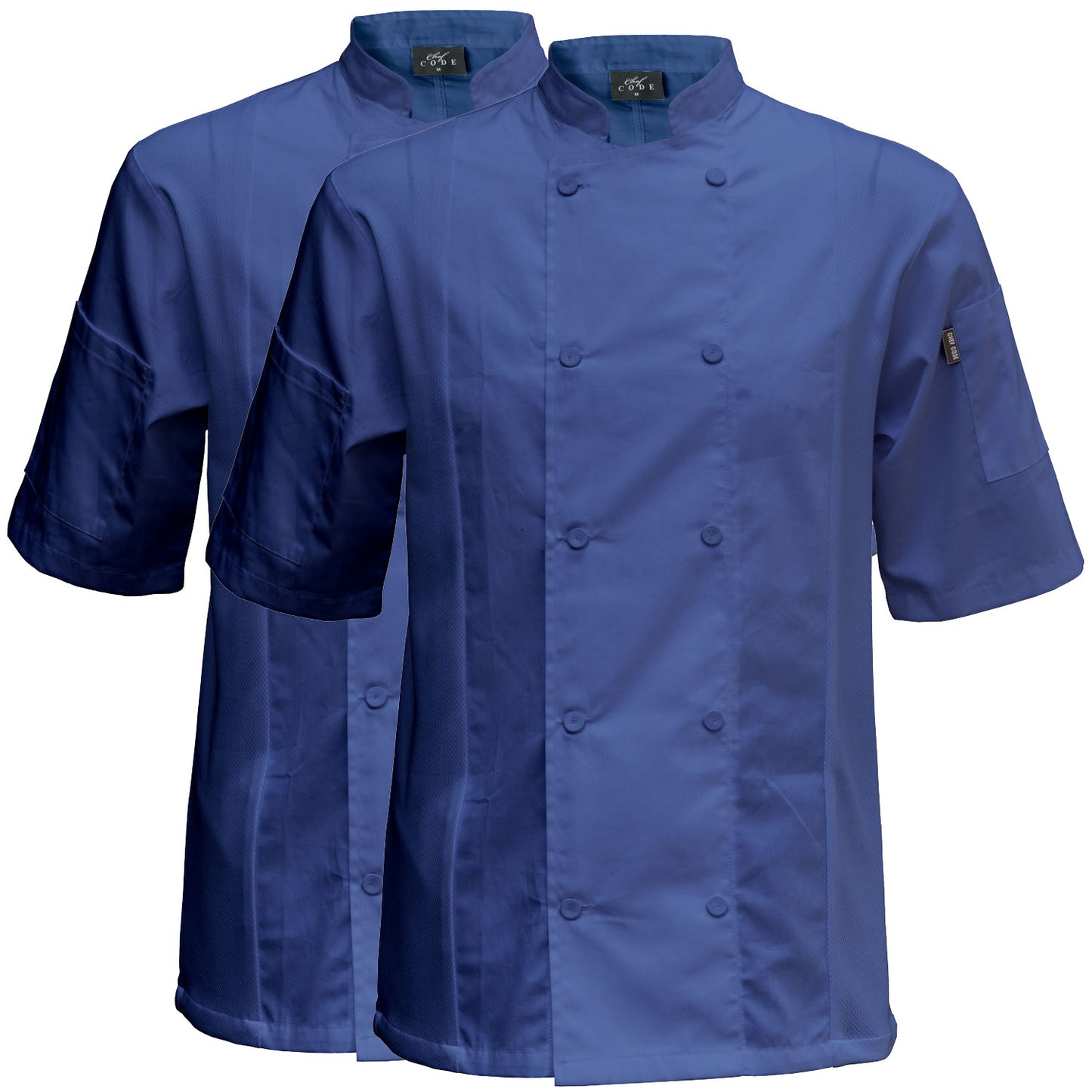 2-PACK Cool Breeze Side Vent Chef Coat