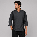 Chef Code Zip Front Long Sleeve Cool Breeze Chef Coat