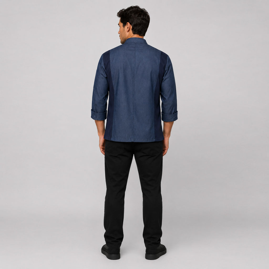 Chef Code Zip Front Long Sleeve Cool Breeze Chef Coat