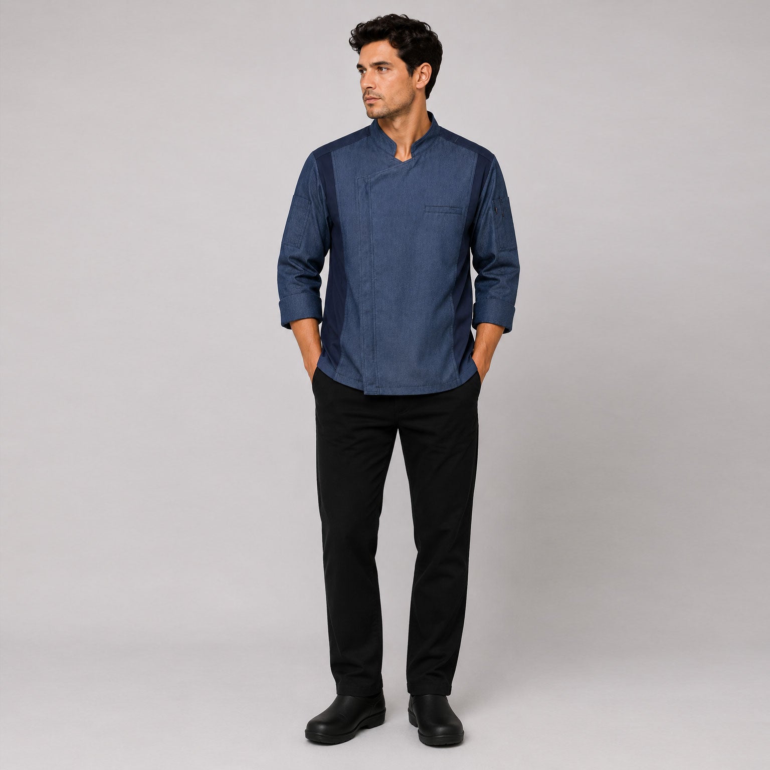 Chef Code Zip Front Long Sleeve Cool Breeze Chef Coat