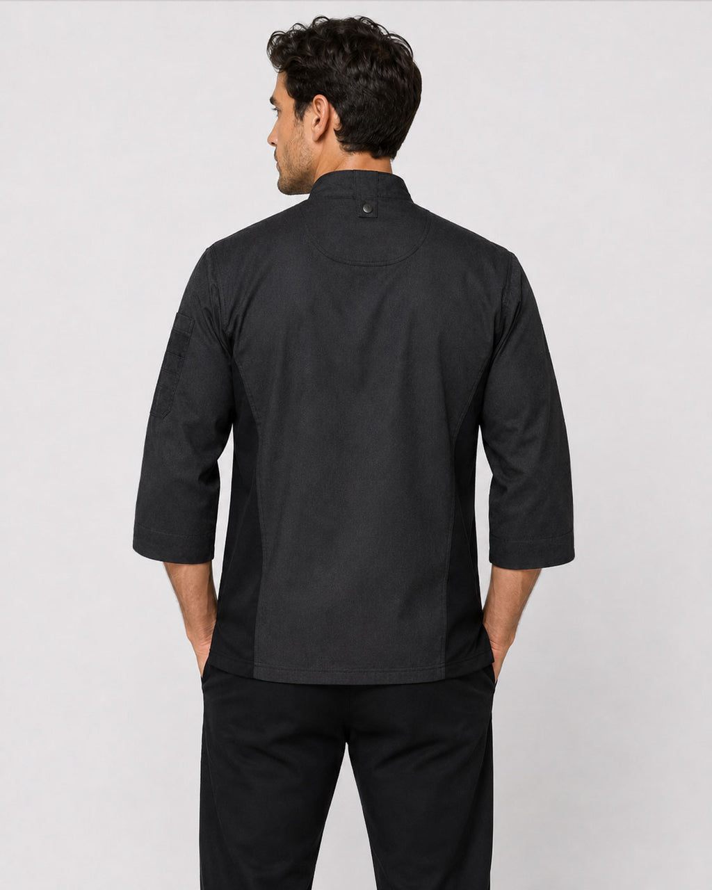 Modern Fit 3/4 Sleeve Cool Breeze Denim Chef Coat