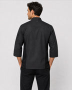 Modern Fit 3/4 Sleeve Cool Breeze Denim Chef Coat