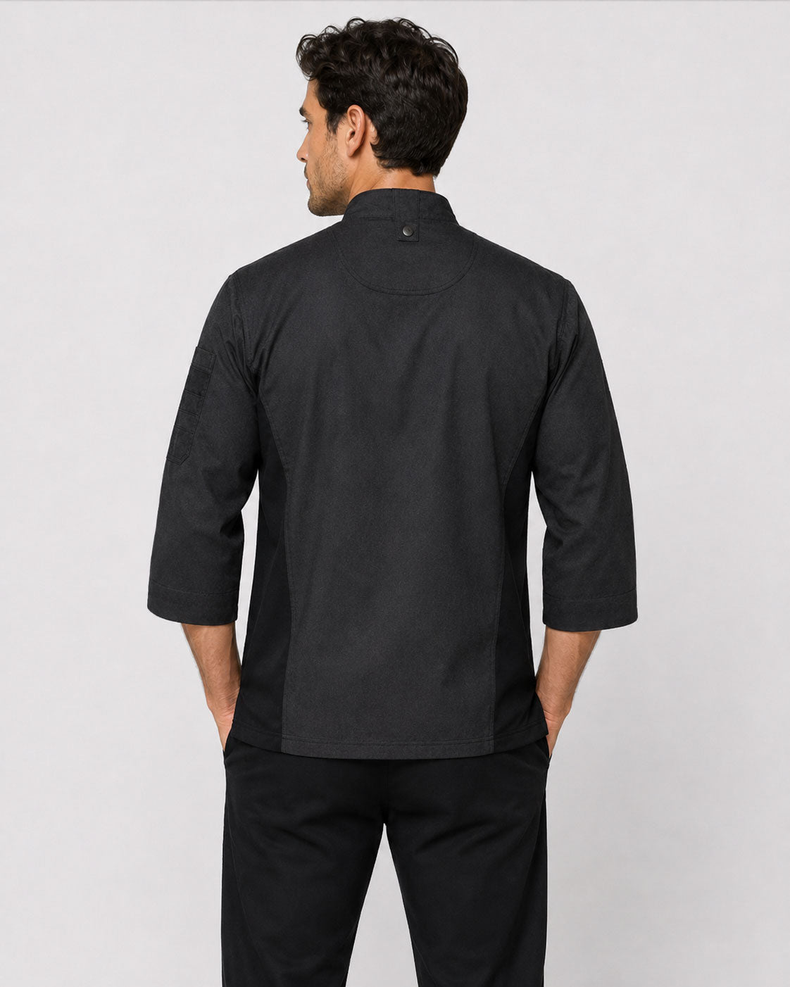 Modern Fit 3/4 Sleeve Cool Breeze Denim Chef Coat