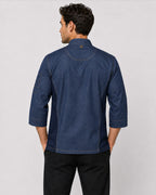 Modern Fit 3/4 Sleeve Cool Breeze Denim Chef Coat