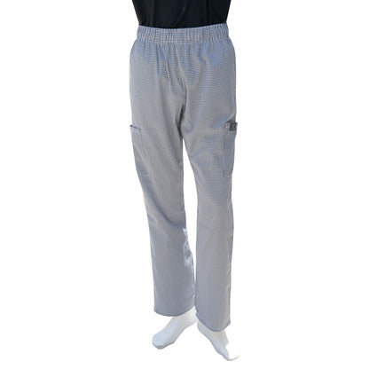 Unisex Modern Fit Chef Pants with Cargo Pockets, Elastic Waist, Core Colors