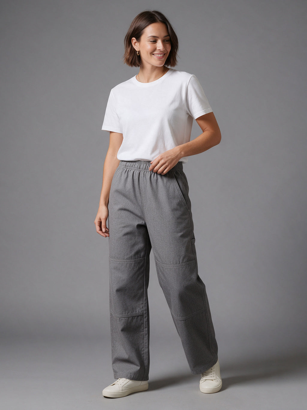 Unisex Wide Leg Double Knee Chef Pant