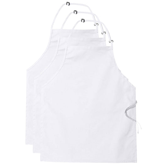 3-PACK Chef Adjustable Bib Apron 28" Long