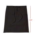 3-PACK Chef Half Waist Bistro Apron 19"