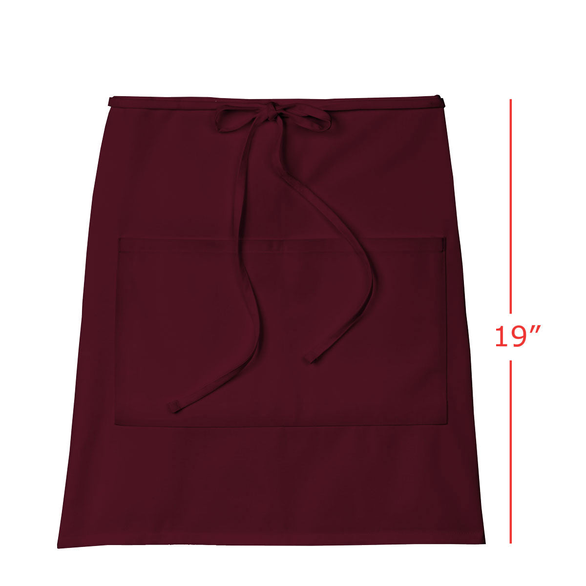 3-PACK Chef Half Waist Bistro Apron 19"