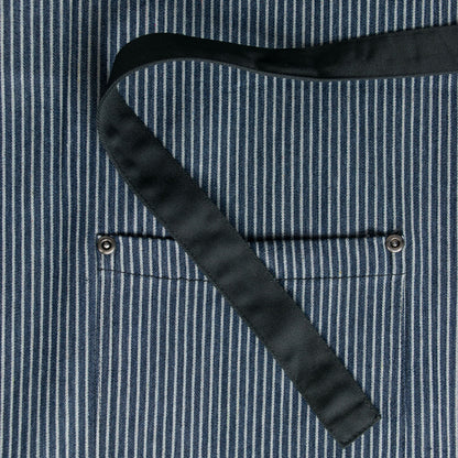 Chef Code 36" Denim Bib Apron with Adjustable Strap-BLUE