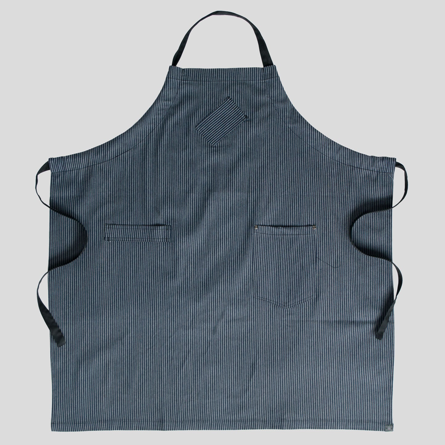 Chef Code 36" Denim Bib Apron with Adjustable Strap-BLUE