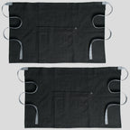 2-PACK Chef Code 24" Denim Waist Apron with Large 3-section Pocket