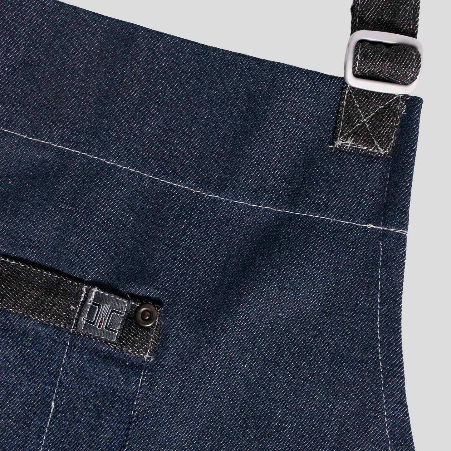 2-PACK Chef Code 34" Denim Bib Apron with 3 Pockets