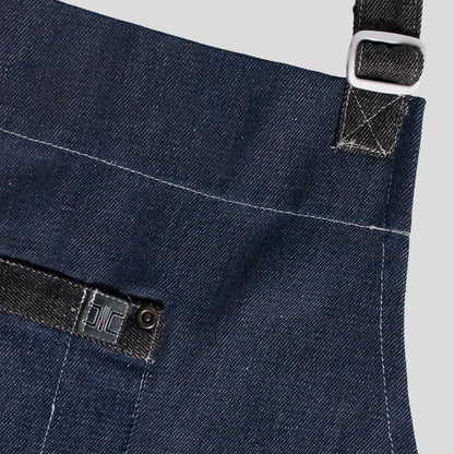 2-PACK Chef Code 34" Denim Bib Apron with 3 Pockets