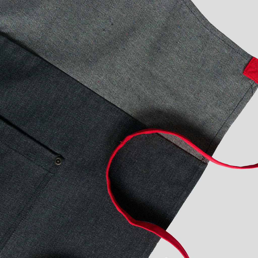 2-PACK Chef Code 34" Denim Apron with 2-Pockets and Adjustable Neck
