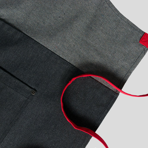 2-PACK Chef Code 34" Denim Apron with 2-Pockets and Adjustable Neck