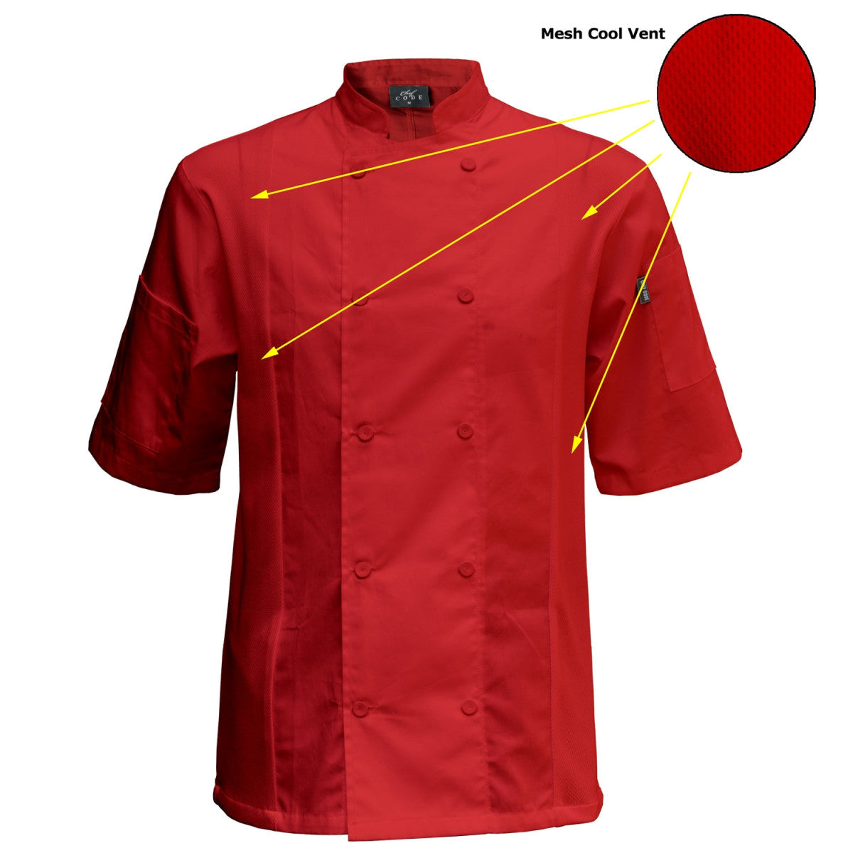 Cool Breeze Side Vent Chef Coat