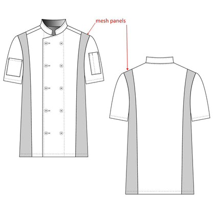 Cool Breeze Side Vent Chef Coat