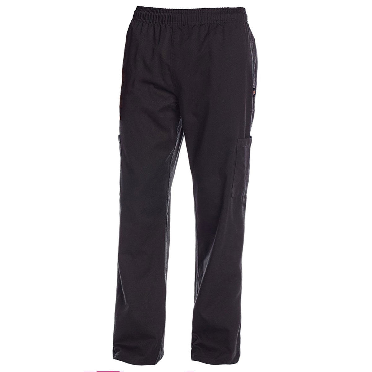 Unisex Modern Fit Chef Pants with Cargo Pockets, Elastic Waist, Core Colors